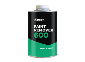 Transparent Paint Remover suitable for the removal of any coating (stone chip, primers, paints, clear coats) and latex materials from all metal and plastic surfaces