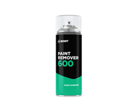 Transparent Paint Remover suitable for the removal of any coating (stone chip, primers, paints, clear coats) and latex materials from all metal and plastic surfaces