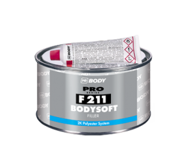 F211 Bodyshoft is a two component polyester filling compound, suitable for metallic, wooden and polyester surfaces.