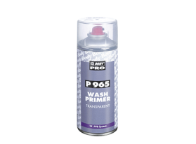 Excellent transparent wash primer. Suitable for aluminium, galvanized, stainless steel and zinc coated surfaces.